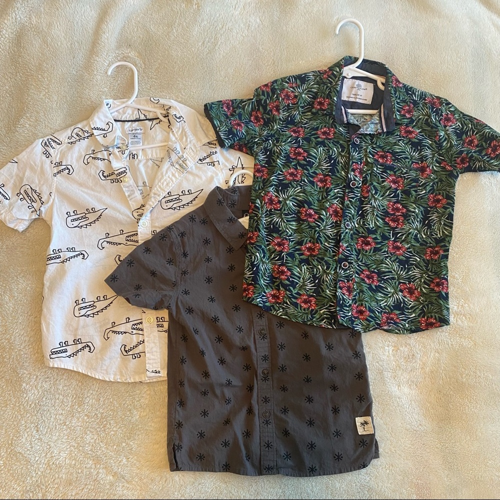 boy button up tops | 4t